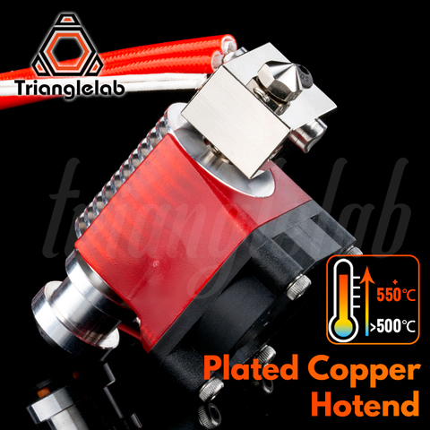 trianglelab V6 Plated Copper Hotend High temperature Nozzle heat Block heat Break Heatsink for PETG PEEK PEI ABS carbon fiber ► Photo 1/6