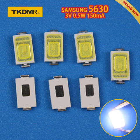 TKDMR 50PCS LED Backlight 0.5W 3v 5630 Cool white for SAMSUNG LCD Backlight for TV TV Application Super Bright Diode SMD ► Photo 1/6