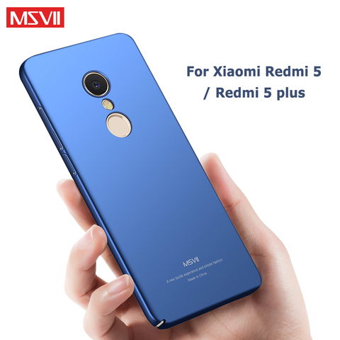 Redmi 5 Plus Case Msvii Slim Frosted Cover For Xiaomi Redmi 5 Plus Pro Case Xiomi Redmi5 Plus PC Cover For Xiaomi Redmi 5a Cases ► Photo 1/6