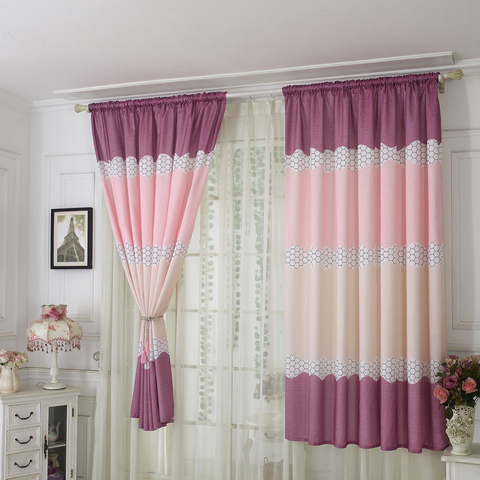 Home Window Bedroom Polyester Print Curtain Decoration  1*2 M Scarf Valances Specials Short Pastoral Semi-Shade Curtains ► Photo 1/6