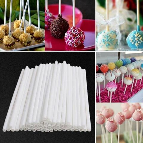 100pcs 4x100mm  Lollipop Lolly Stick Party Supplies Candy Chocolate Cake Making Mould ► Photo 1/6