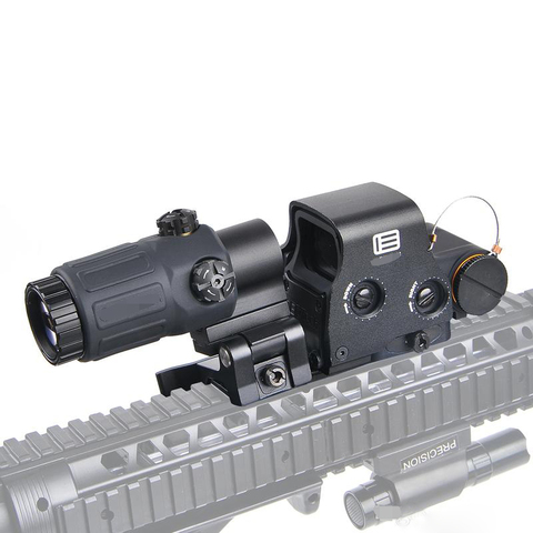 Tactical 558 Holographic Red and Green Dot Scope 33 3x Magnifier Combo Rifle Scope 558+33 Hunting Sight for 20mm Rail Mount ► Photo 1/6