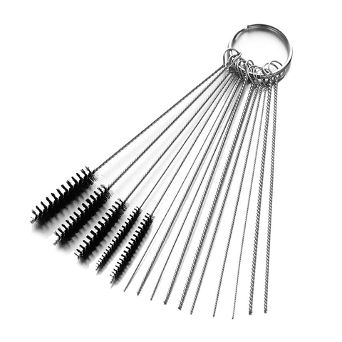 5/15PC Carburetor Carbon Dirt Jet Remove Cleaning Needles Brushes Car Styling Cleaning Tools for Automobile Motorcycle Tubing ► Photo 1/6