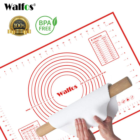 WALFOS 1 Pieces Non Stick Rolling Dough Mat Silicone Baking Mats And Liners Oven Silicone Pastry Mat Bakeware Accessories ► Photo 1/6