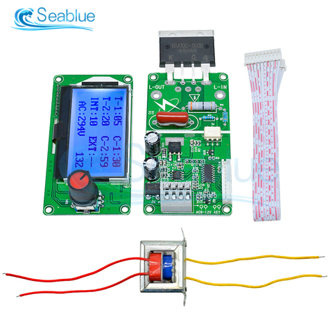 40A 100A Digital LCD Spot Welder Welding Machine Double Dual Pulse Encoder Time Control Weld Module Board Electronic Controller ► Photo 1/6