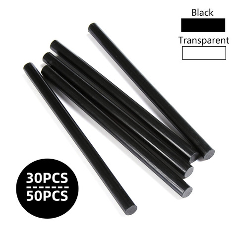 30Pcs 50Pcs Glue Stick Transparent Black Sticks 7-11mm Hand-made DIY Strong Sticky Glue stick for Glue Gun Hot Melt Glue Sticks ► Photo 1/6