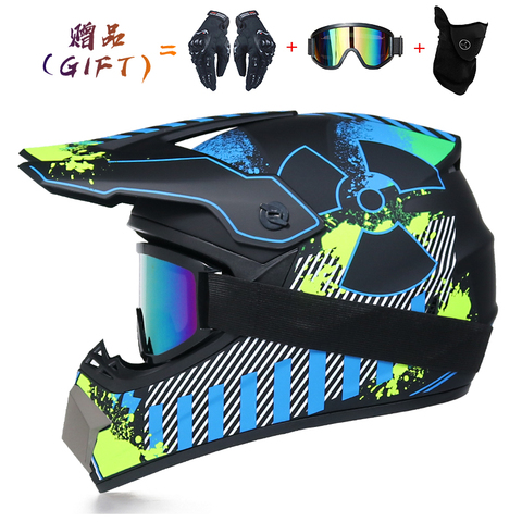 2022 new off-road motorcycle helmet men and women motocross helmet full face kask downhill casque moto cross enfant capacete ► Photo 1/6