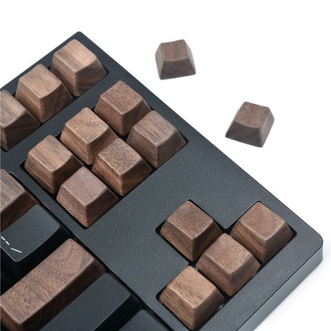 Wood Keycaps for Mechanical Keyboard Compatible with MX Switches Wooden Single Separate One Keycap ► Photo 1/6