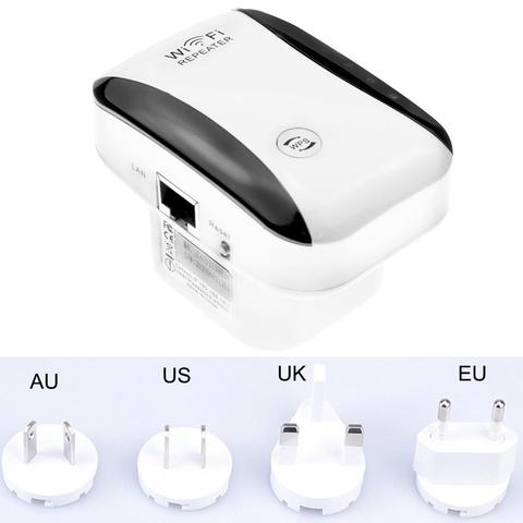 US/EU/UK/AU Plug Wireless Router Range Extender WiFi Repeater Signal Amplifier ► Photo 1/6