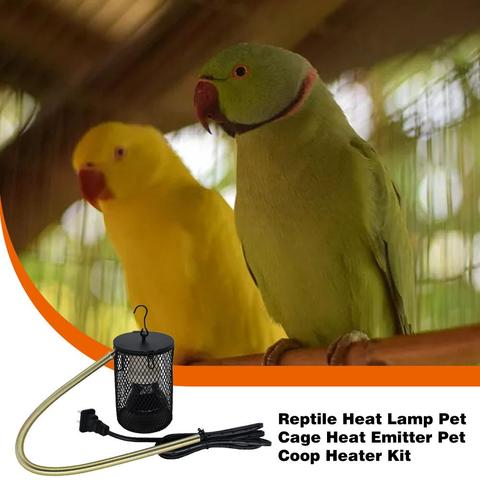 Parrot Warm Lamp Turtle Heating Lamp Birdcage Ceramic Lamp Cover Lizard Reptile Winter Supplies Bird Heater ► Photo 1/6