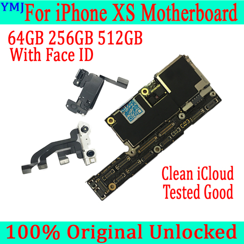 64GB 256GB 512GB Full Tested Unlocked For iPhone XS Motherboard With/Without Face ID,Disassembly Mainboard For iPhone XS board ► Photo 1/6