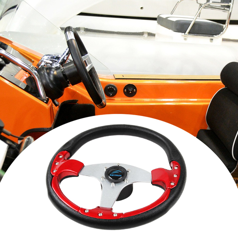 350mm Boat Steering Wheel Non-directional 5 Spoke 3/4