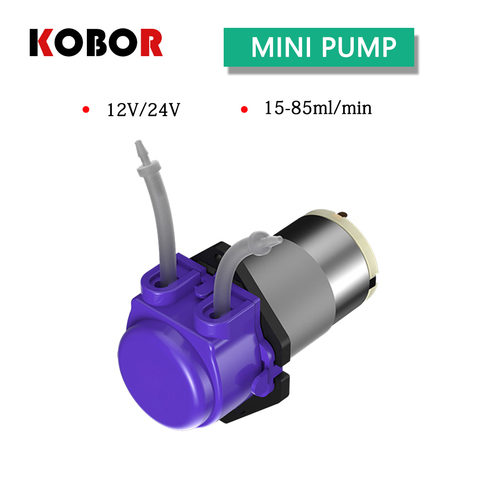 Peristaltic pump 12v mini water pump mute self-priming pump circulation small pump 24v small water-cooled water suction pump ► Photo 1/5