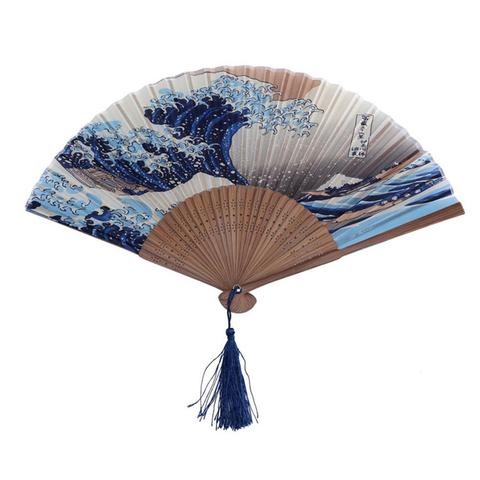 Summer Vintage Bamboo Folding Hand Held Flower Fan Chinese Style Dance Wedding Party Pocket Gifts Wedding Colorful Chinese Fans ► Photo 1/6