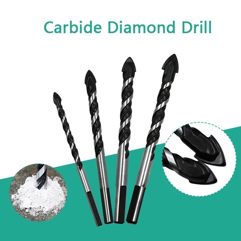 6-12mm Tungsten Steel Metal Alloy Triangle Drill Bits for Ceramic Wall Glass Concrete Hole Opener  Black Cutter Nail Metal Drill ► Photo 1/6