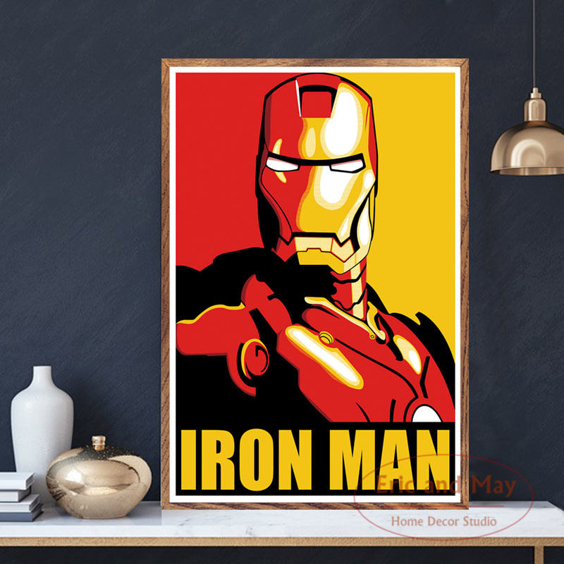 pop art iron man