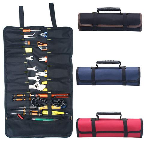 Portable Oxford Cloth Electrician Repairing Tools Storage Roll Bag Organizer car Interior Accessories ► Photo 1/6