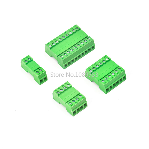 5Sets 15EDGRK 3.81mm 2/3/4/5/6 pin right angle screw terminal block connector 3.81MM pitch Plug + Pin Header Socket ► Photo 1/3
