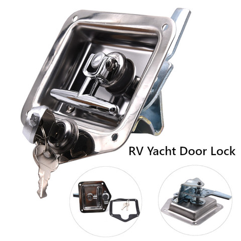 1/2/3Pcs Stainless Steel RV Yacht Door Lock Door Lock Latch For Boat RV Camper Vehicles Panel Latch caravan accessories ► Photo 1/6