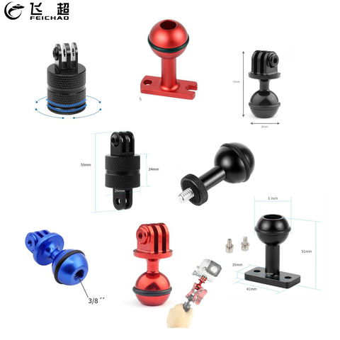 BGNing Ball Head Clip Arm for Gopro Action Underwater Video Camera Light Diving Joint Ball Head Butterfly Clip Adapter Mount ► Photo 1/6