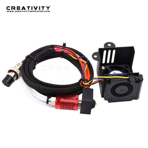 3D Printer Assembled Extruder Kit with 0.4mm Nozzle Heating Block Double Fans Cover Air Connections CR-10 Ender3 3D Printer ► Photo 1/6