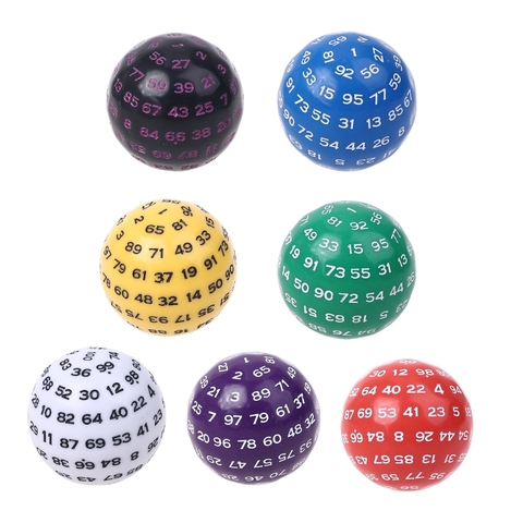100 Sided Polyhedral Dice D100 Multi Sided Acrylic Dices for Table Board Role Playing Game Bar Pub Club Party ► Photo 1/6