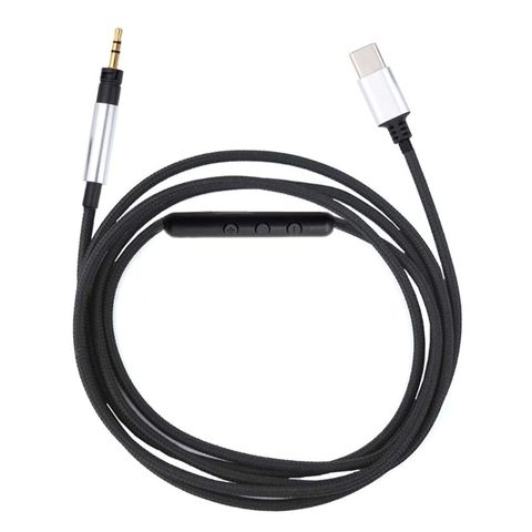 Replacement Audio Cable 3.5 mm to TYPE-C plug For -Sennheiser Momentum Momentum 2.0 Cable Cords With Mic ► Photo 1/6