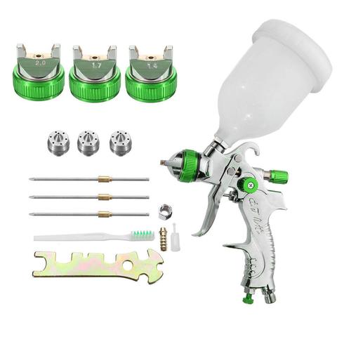 G2008 Professional HVLP 600ML 1.4/1.7/2.0mm Nozzle Gravity Pneumatic Air Paint Spay Gun For Car Auto Repair Tool Painting Kit ► Photo 1/6