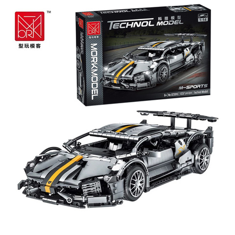 Mork Technic 023015 Science and technology new sports car 1337PCS Modular assembled building block toy car ► Photo 1/6