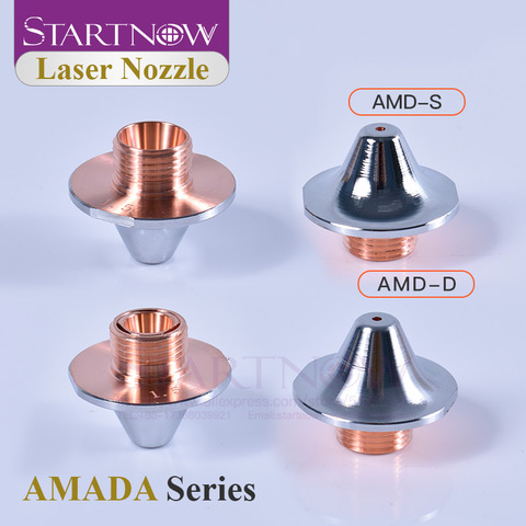 Startnow AMADA AMD Laser Nozzle For Optical Fiber Metal Cutting Machine Head Fitting Single Layer Double Caliber 1.0 1.5 2.0 ► Photo 1/6