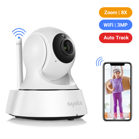 720P WiFi Wireless Pan Tilt CCTV Network Home Security IP Camera IR Night  Vision