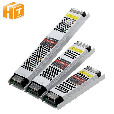 Ultra Thin Switching Power Supply DC 12V 24V Lighting Transformers 60W 100W 150W 200W 300W 400W AC190-240V Driver For LED Strips ► Photo 1/6