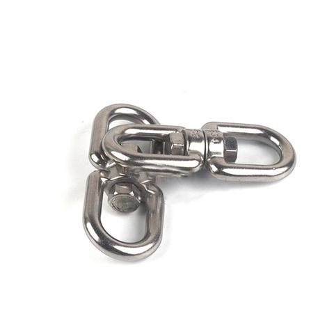 304 Marine Grade Stainless Steel Anchor Swivel Shackle - Double Shackle - M8