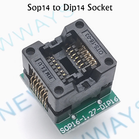 Sop14 Change To Dip14 Ots-14-1.27Mm Cnv-Sop-Ndip16-14P Programmer Adapter ► Photo 1/3