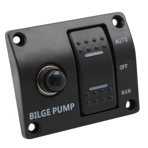 12V&24V  3-WAY  SWITCH PANEL FOR BILGE PUMP  Bilge pump control switch marine panel switch automatic pump ► Photo 1/4