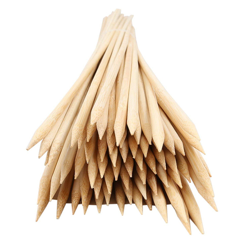 50pcs 23.5'' Bamboo Wood Skewers BBQ Tornado Skewer Large Natural Wood String Spiral Potato Skewers BBQ Accessories 60cm x 8mm ► Photo 1/6