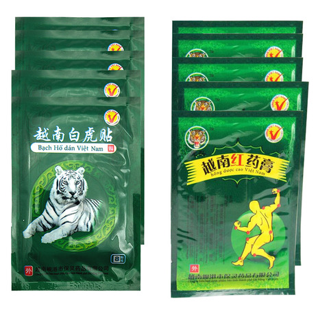 80Pcs Vietnam White Tiger Red Tiger Balm Plaster Patchs Back Body Relaxation Herbal Pain Relief  Medical Plaster Ointment Joints ► Photo 1/6