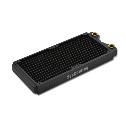 Syscooling PT 240 copper heat radiator black color 240 mm  water cooling radiator for CPU GPU water cooling system ► Photo 1/4