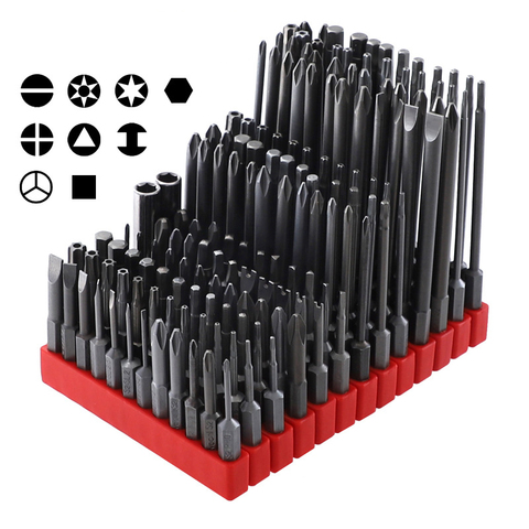 12pcs Bits For Electric Screwdriver 1/4 inch Shank 50 75 100mm Long Magnetic Power Tool Screwdriver Bit Set ► Photo 1/5