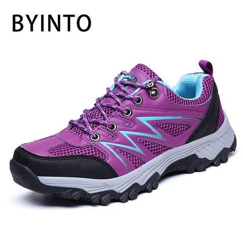 Women Hiking Shoes Outdoor Mountain Climbing Zapatos Female Trekking Boots Sports Shoes Waterproof Anti-skid Sneakers Outventure ► Photo 1/1