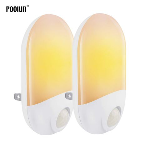 LED Night Light PIR Motion Sensor Induction Home Night Lamp For Kids Living Room Bedside Auto On/Off 110V 220V US EU UK ► Photo 1/5