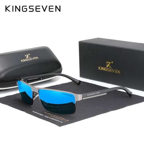 KINGSEVEN 2022 NEW Polarized Sunglasses Men Women Driving Square Eyewear Men's Sun Glasses Male Goggle UV400 Gafas De Sol ► Photo 1/1