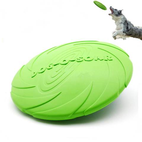 Funny Flying Flexible Disc Dog Toy Soft Tooth Resistant Toy For Dog Puppy Pets Training Toy Silicone Interactive Pet Supplies ► Photo 1/6