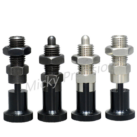 Indexing Plungers spring plungers Aluminum Rest Position spring lock pin coarse Fine Thread M6 M8 M10 M12 M16 M8L M10L M12L M16L ► Photo 1/4