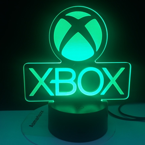 Game XBOX Home Game Best Present for Boy LED Night Light USB Directly Supply Cartoon App Control Children Birthday Gifts 3d Lamp ► Photo 1/6