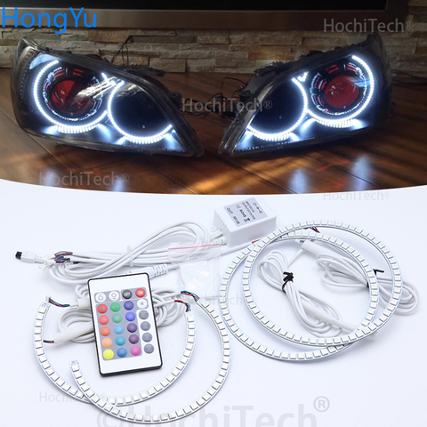 For LEXUS IS200 IS300 1998-2005 headlight  Multi-color Led Angel Eyes Kit RGB Halo Rings Daytime Light DRL ► Photo 1/6