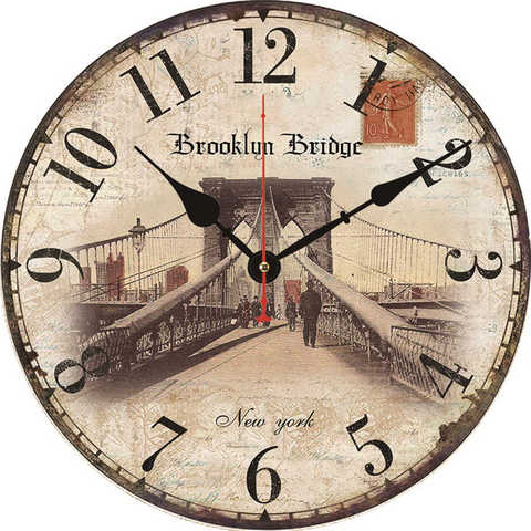 Creative Retro Train Frameless Large Wall Clock Retro Vintage Wall Clock for Home Decor Wall Art Non Tickiing Wall Decor Gift ► Photo 1/5