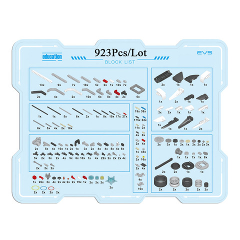 Technic Programming Education EV3 Expansion Set Robots Model Building Blocks STEAM Compatible EV5 45544 45560 Robotics DIY Toys ► Photo 1/1