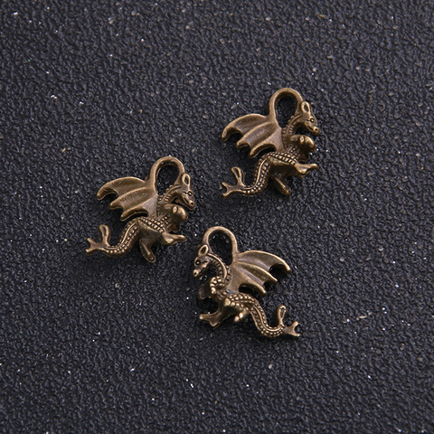12PCS 15*21mm Metal Alloy Antique Bronze Animal Charms Gragon Pendants for Jewelry Making DIY Handmade Craft ► Photo 1/3
