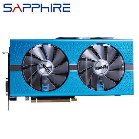 SAPPHIRE RX 590 8GB Graphics Cards GPU Radeon RX590 GME 8GB Nitro AMD Video Card Desktop PC Screen Computer Game Map Videocard ► Photo 1/6